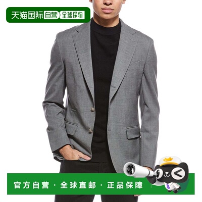 自营Eleventy Wool & Silk-Blend Jacket - grey 美国奥莱直发
