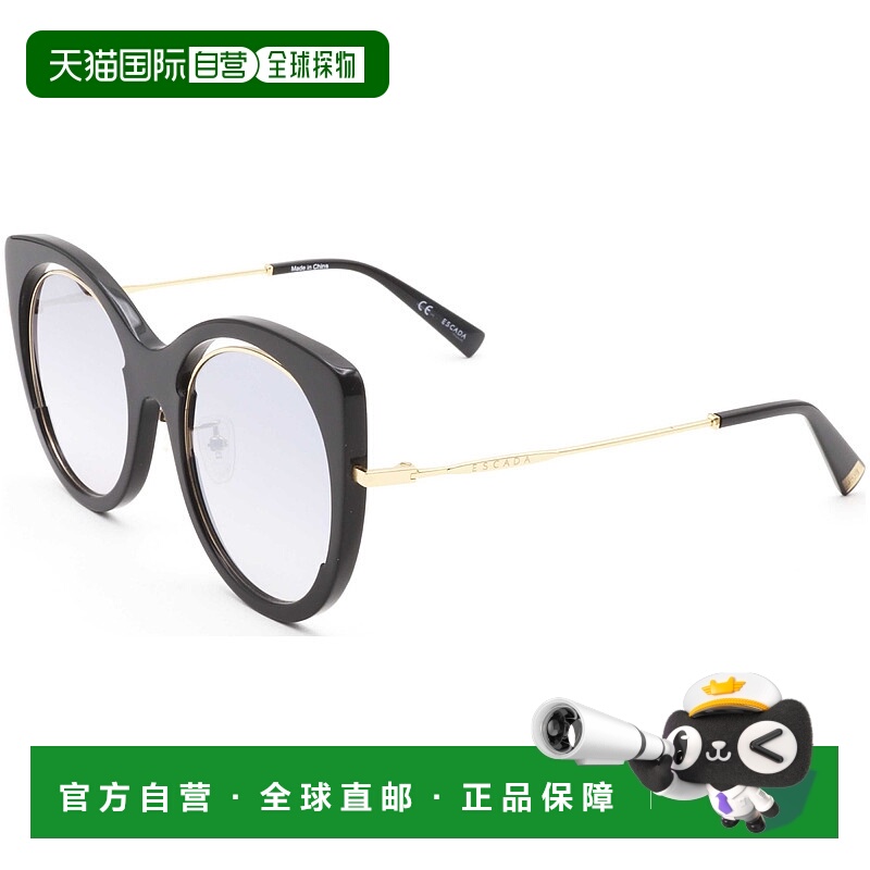 自营 Escada女式54毫米灰色太阳镜-黑色 美国奥莱直发艾斯卡达