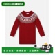Dress par 自营deux Apple deuxKnit with Yoke Red Jacquard