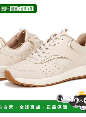 自营 Vionic Nova运动鞋女式美国6.5米奶油绒面圆头训练鞋ERK68-