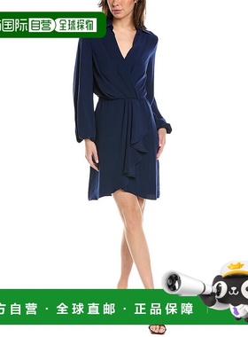 自营 Trina Turk Revelry Faux Wrap Dress - navy 美国奥莱直发