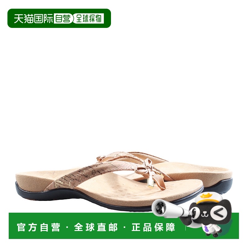 自营 Vionic女式Bella II金色软木通凉鞋10000435-713-金色 美国