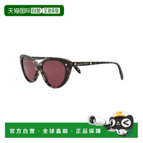 自营Alexander McQueen Women's 55 mm Havana Sunglasses - hava