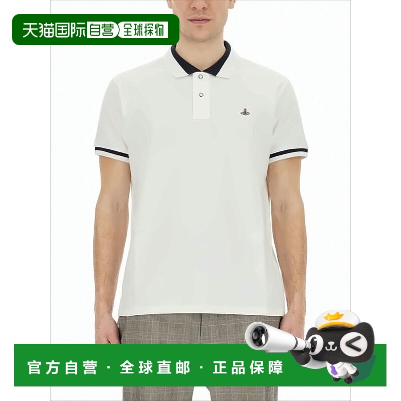 自营vivienne westwoodShort-Sleeve Polo Shirt With Contrast D