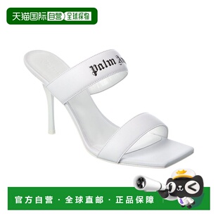 Band Logo Leather Sandal 美国奥莱直 自营Palm white Angels