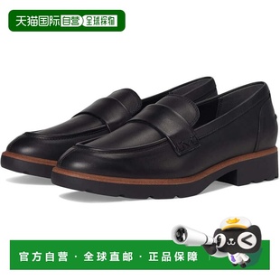 自营Vionic Cleo J5403L2001 Loafers Black Leather Comfort Sho