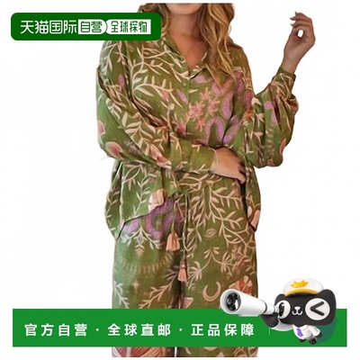 自营z&l蝴蝶印花Papillon衬衫-蝴蝶印花 美国奥莱直发花衬衫