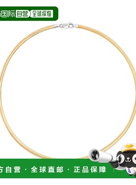 自营 Ross-Simons Italian 4mm Reversible Omega Necklace in 2-