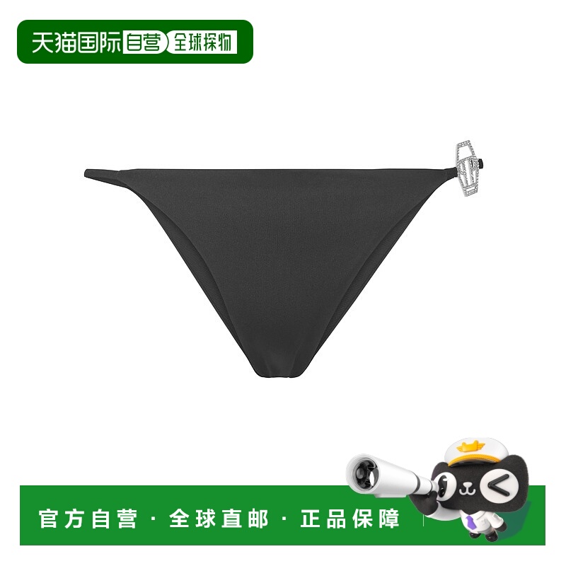 自营philipp pleinSwimwear Bottom Slip Crystal - black 美国奥