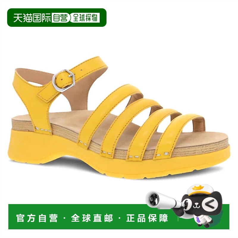 自营 dansko女士 Roxie 系带亮色凉鞋（黄色） - 黄色 美国奥莱直