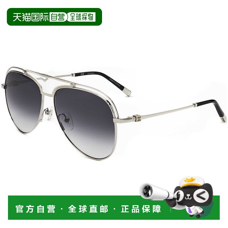 自营 Escada女式59毫米灰色太阳镜-透明白色 美国奥莱直发