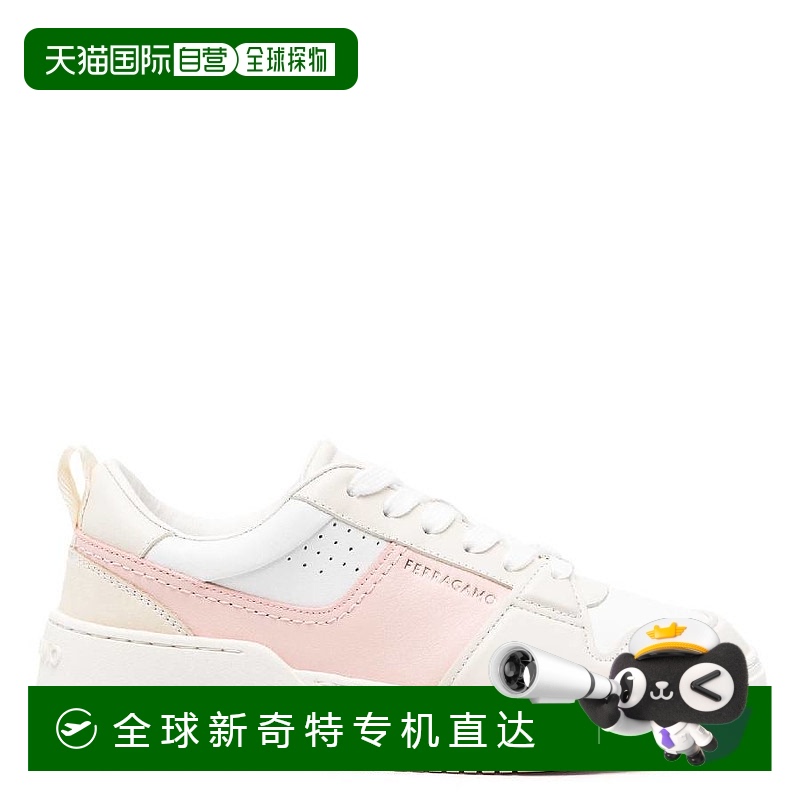 自营 salvatore ferragamo菲拉格慕Dennis Panelled溜冰鞋-白色