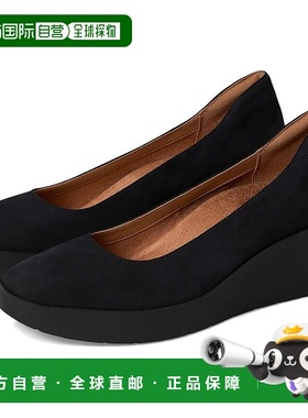 自营 Vionic Sereno I8693L1001 Pump女式8.5黑色皮革防滑坡跟ZPO