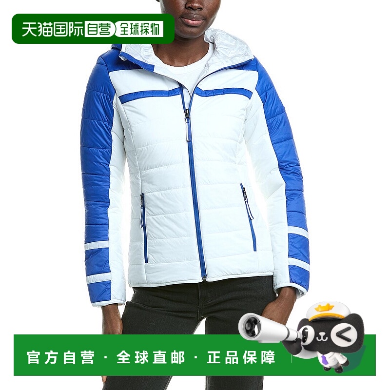 自营Spyder Ethos Hooded Jacket - blue 美国奥莱直发