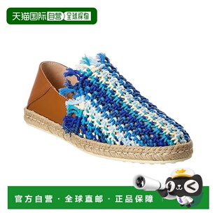 tod 美国奥莱直发女鞋 sTOD 蓝色 厚底 绳索和皮革Espadrile 自营
