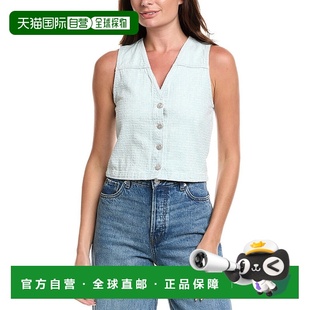 蓝色 自营rag Tweed背心 bone碎布和骨头Juliana 美国奥莱直发