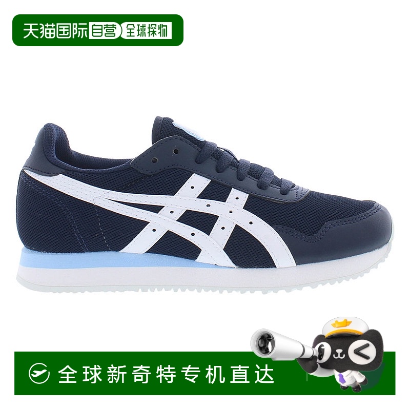 美国直邮Asics亚瑟士女士运动鞋Tiger Runner系列海军蓝色经典