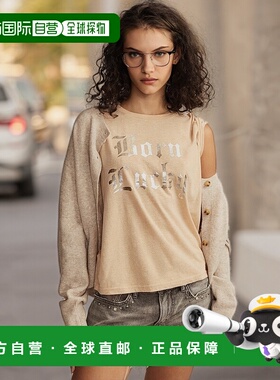 自营Lucky Brand Women's Born Lucky Classic Crew - medium dar