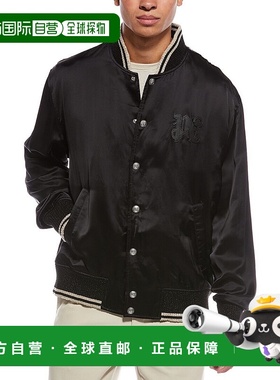 自营Palm Angels Lop PA California Varsity Jacket - black 美