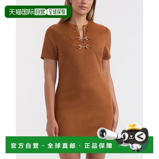 干邑 自营 仿麂皮金属细节连衣裙 Tracy女式 美国奥莱直发 Ellen