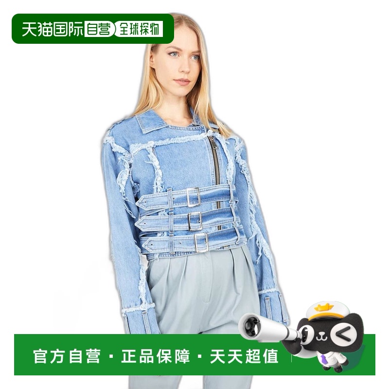 【美国直邮】faith connexion 男士 夹克衫牛仔套装拉链长袖