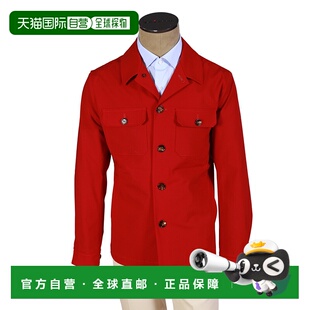 自营Kired by Kiton红色纯色夹克-红色 美国奥莱直发
