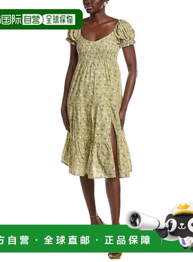 自营 opto.p.t兰娜迷笛连衣裙-蓝色 美国奥莱直发