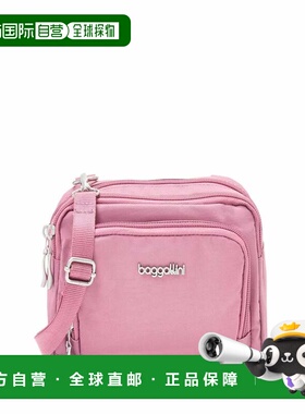 自营baggallini Trifecta RFID Wallet Crossbody Bag - dusty ma