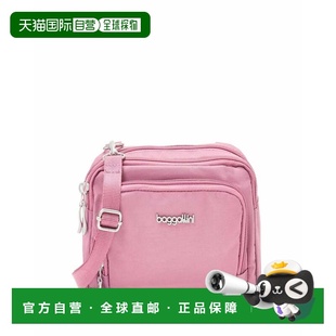 自营baggallini Trifecta RFID Wallet Crossbody Bag - dusty ma