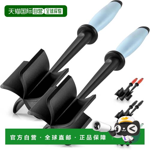 自营zulay kitchen2 件装碎牛肉切碎器工具汉堡粉碎器工具 - 浅蓝