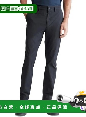 自营Calvin Klein Chino Pants Men's Black Stretch Athletic Sl