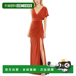 红色 Maxi连衣裙 美国奥莱直发 Duggal 自营Mac