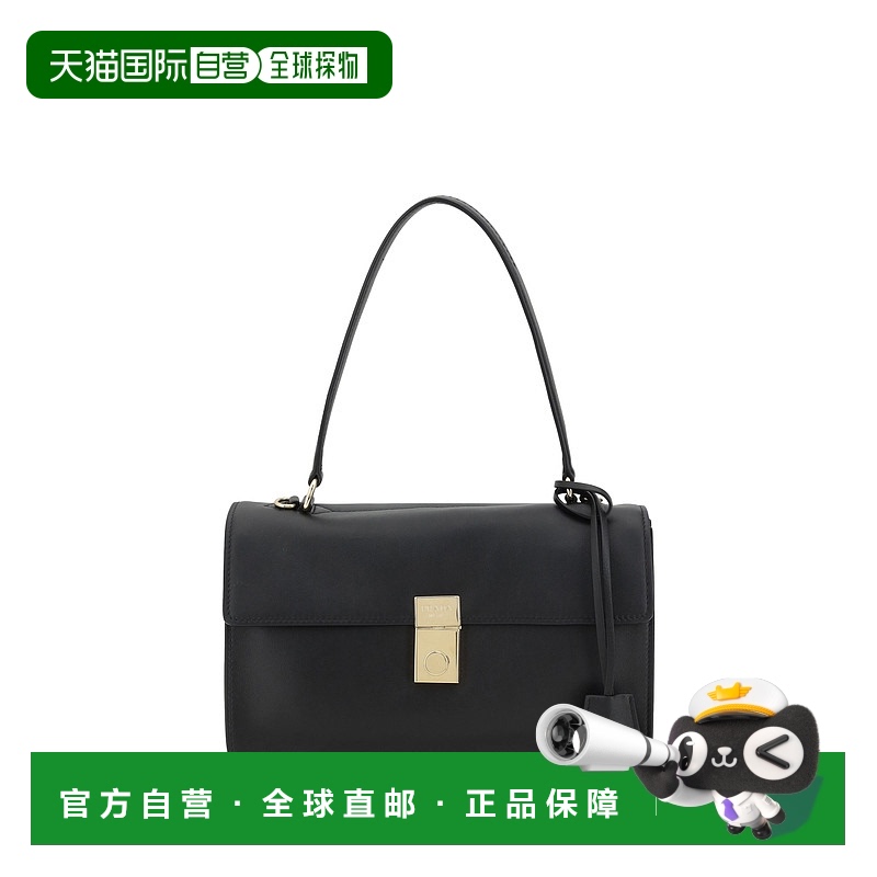 1h可退 香港直邮潮奢 Prada 普拉达 女士 黑色皮革手袋 1BN023VTO