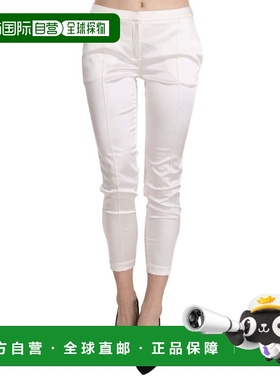 自营Elisabetta Franchi Low Waist Cropped Skinny Trouser Wome