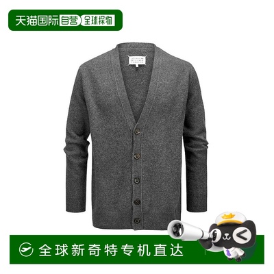 自营 Maison Margiela Wool男式开襟羊毛衫-灰色 【美国奥莱】直