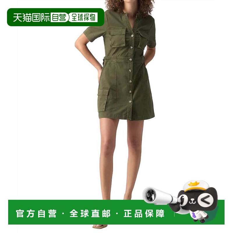 自营 sanctuary重新发行焦橄榄色连衣裙 - burnt olive 美国奥莱