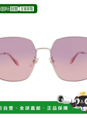 自营Just Cavalli Pink Gradient Square Ladies Sunglasses SJC0