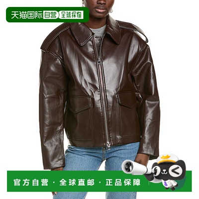 自营Endless Rose Oversized Jacket - brown 美国奥莱直发皮衣