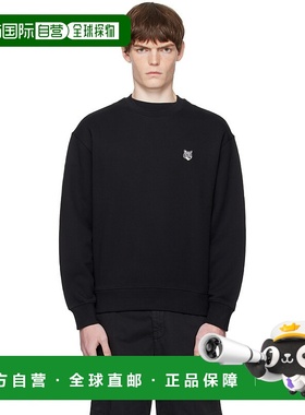 1h可退 香港直邮潮奢 MAISON KITSUNE 男士 黑色 Fox Head Comfor