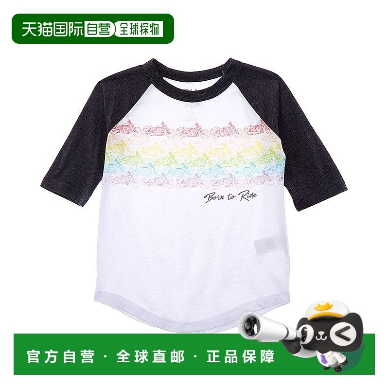 自营 Chaser Born To Ride 插肩棒球 T 恤 - 白色 美国奥莱直发