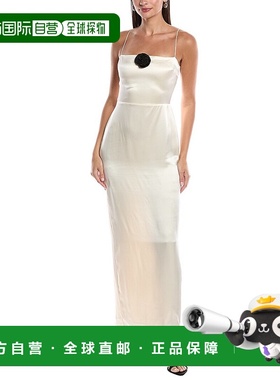 自营opto.p.t.伊莎丝绸长裙-白色 美国奥莱直发连衣裙