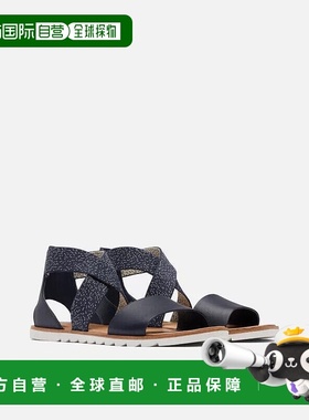 自营 Sorel Ella II NL4041-466女式美国11码夜间皮革拖鞋GBNC333