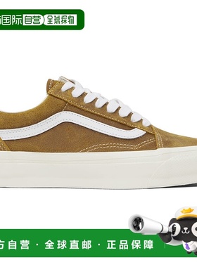 1h可退 香港直邮潮奢 Vans 范斯 女士 黄色 Old Skool 运动鞋 VN0