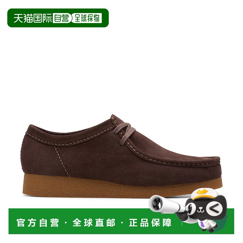 自营Clarks WallabeeEVO in Brown Suede - dark brown suede 美