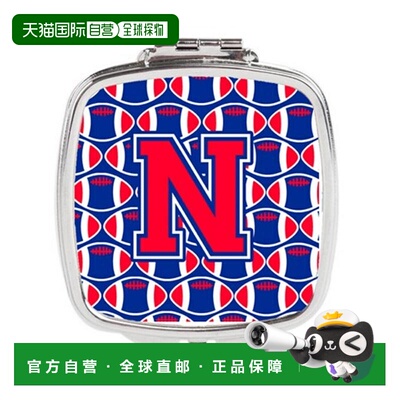 自营Carolines Treasures CJ1076-NSCM 字母 N 足球哈佛深红正品