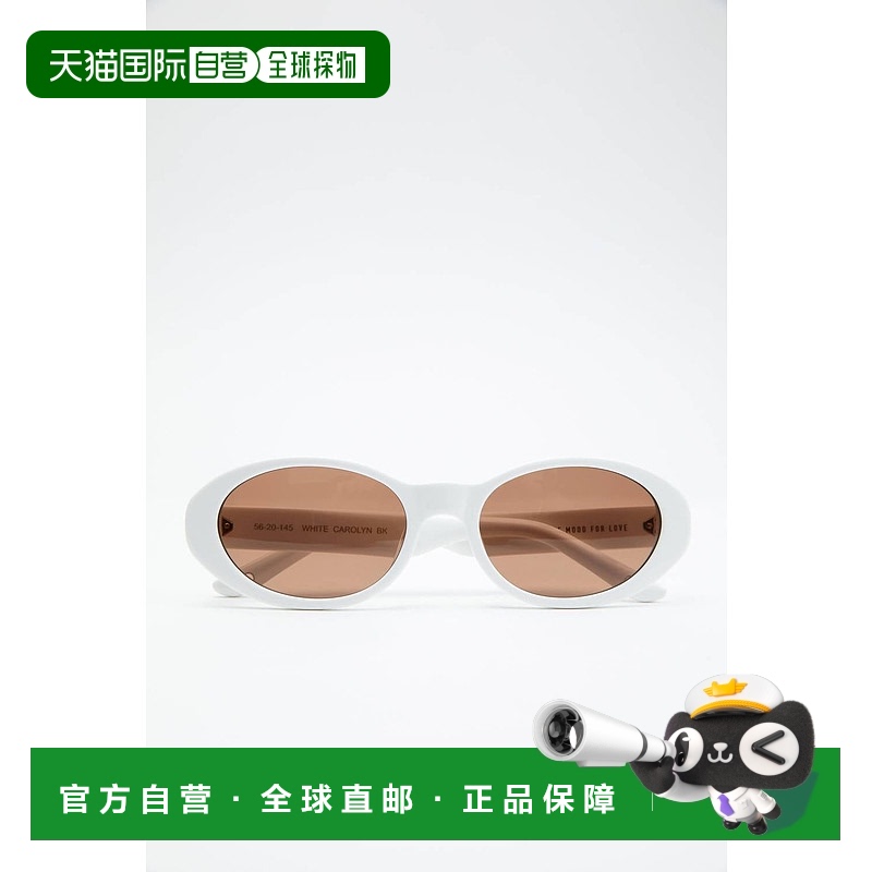 自营 in the mood for loveCaroline Bk白色链子太阳镜 美国奥莱
