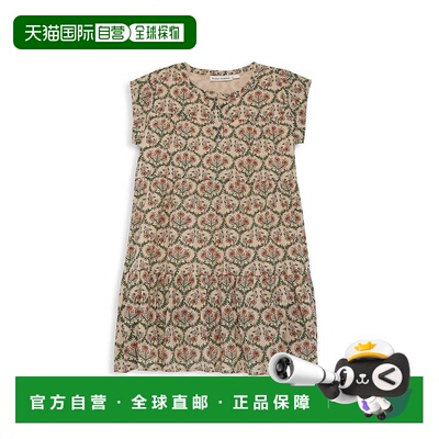 自营Roller Rabbit Hampton Pami Dress Girls Brown Floral Ruff