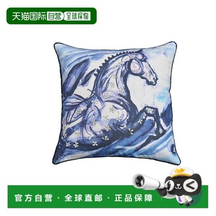 多色 自营 饰枕头 vibhsa 美国奥莱直发 刺绣蓝色装