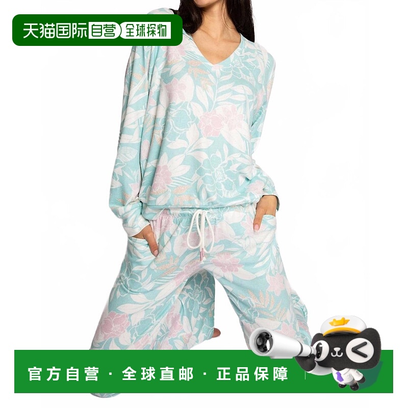 自营pj salvagePeachy Party Long-Sleeve Top In Seafoam - seaf