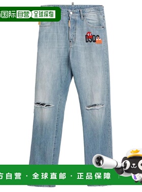 1h可退 【美国直邮】Dsquared2 男装休闲裤 3035 直筒牛仔裤 高腰